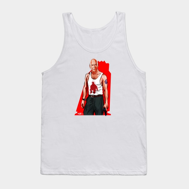 Bruce Willis - An illustration by Paul Cemmick Tank Top by PLAYDIGITAL2020